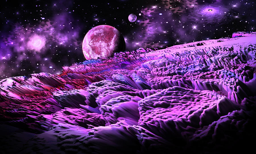 Space Adventures Planet X Digital Art by Artful Oasis