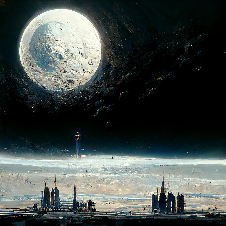 Space city Digital Art by Kazuyuki Oshiro - Fine Art America