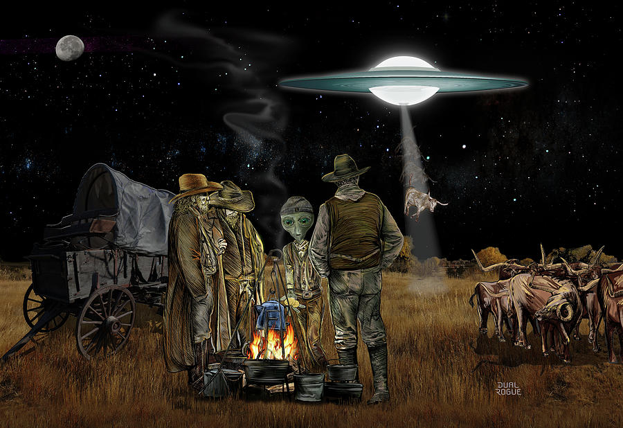 Space Cowboys Mixed Media by Doug LaRue