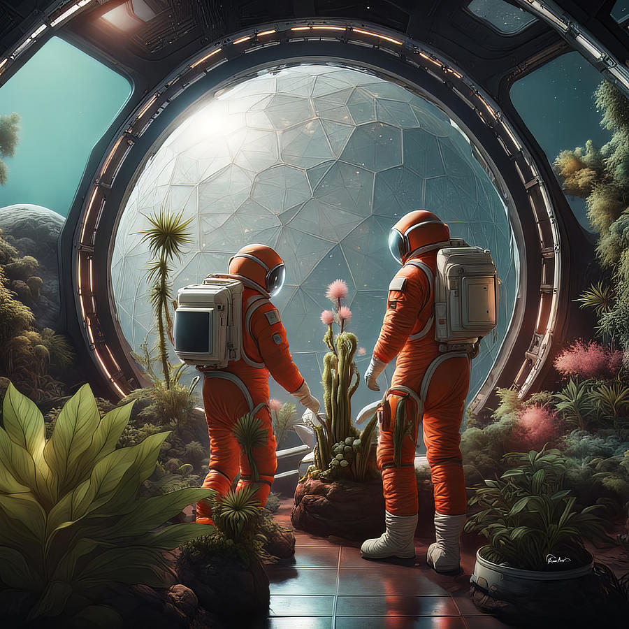 Space Garden Digital Art by Russ Harris