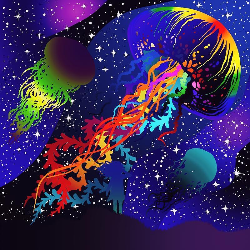 Space jellyfish Digital Art by Anthony Berry - Fine Art America