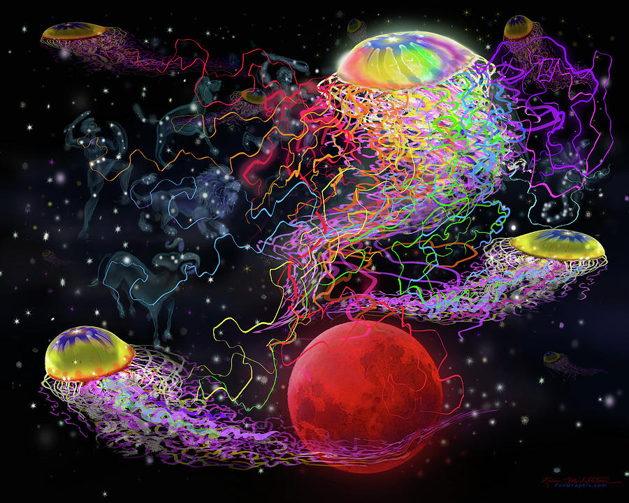 Cosmic Connections Digital Art by Kevin Middleton