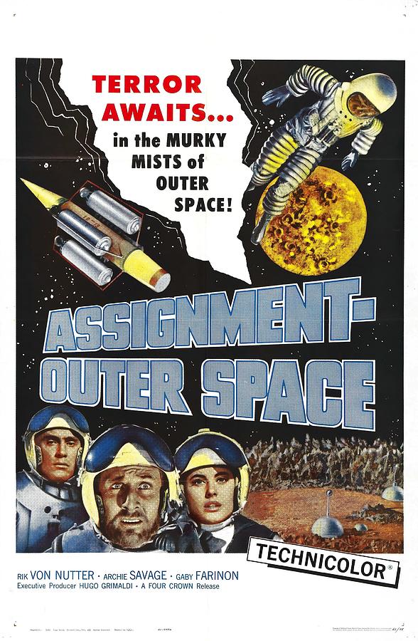 Space Mixed Media - Space Men, 1960 by Movie World Posters