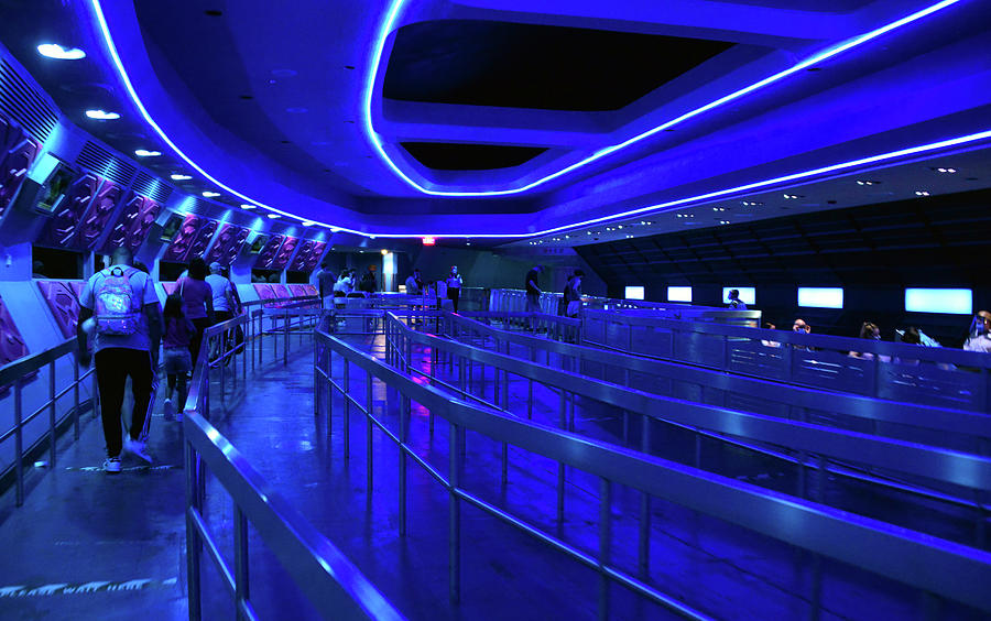 Space Mountain queue area Photograph by David Lee Thompson
