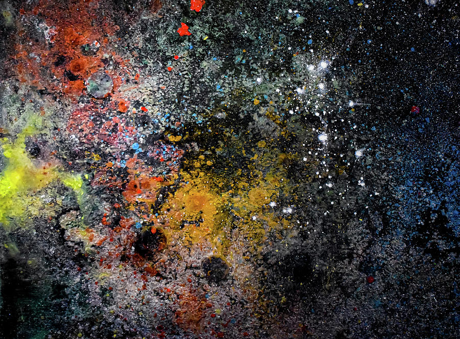 Space Nebula FOG Constellation 5412971 Mixed Media by Patsy Evans- Alchemist Artist