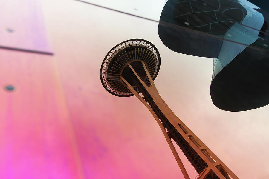 Space Needle in reflection Photograph by Aashish Vaidya