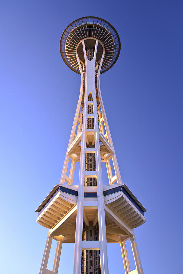 Space Needle Looking Up Photograph by Tara Krauss