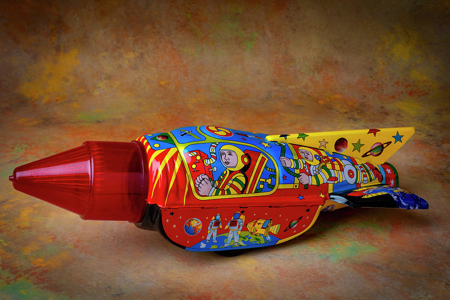 Car Photograph - Space Rocket Friction Toy by Garry Gay