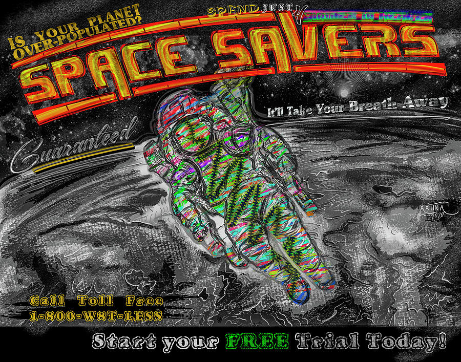 Space Savers Digital Art by Christina Rick
