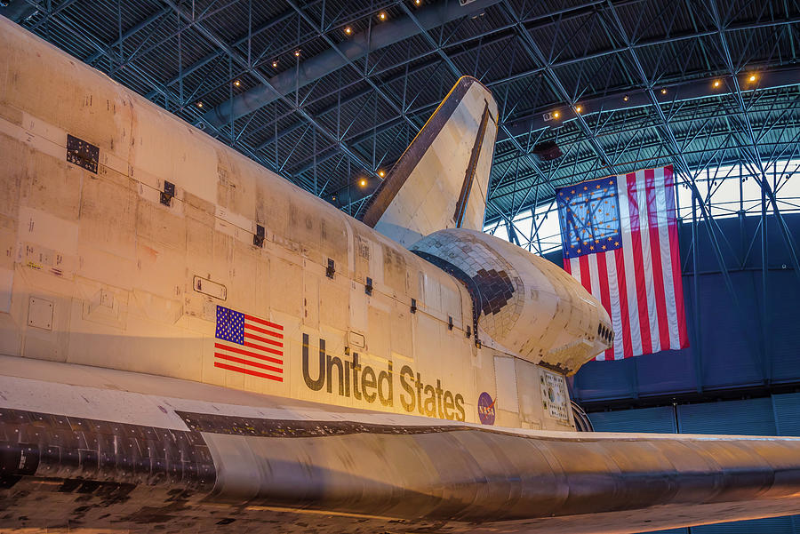 Space Shuttle Discovery Flag Photograph by Scott McGuire