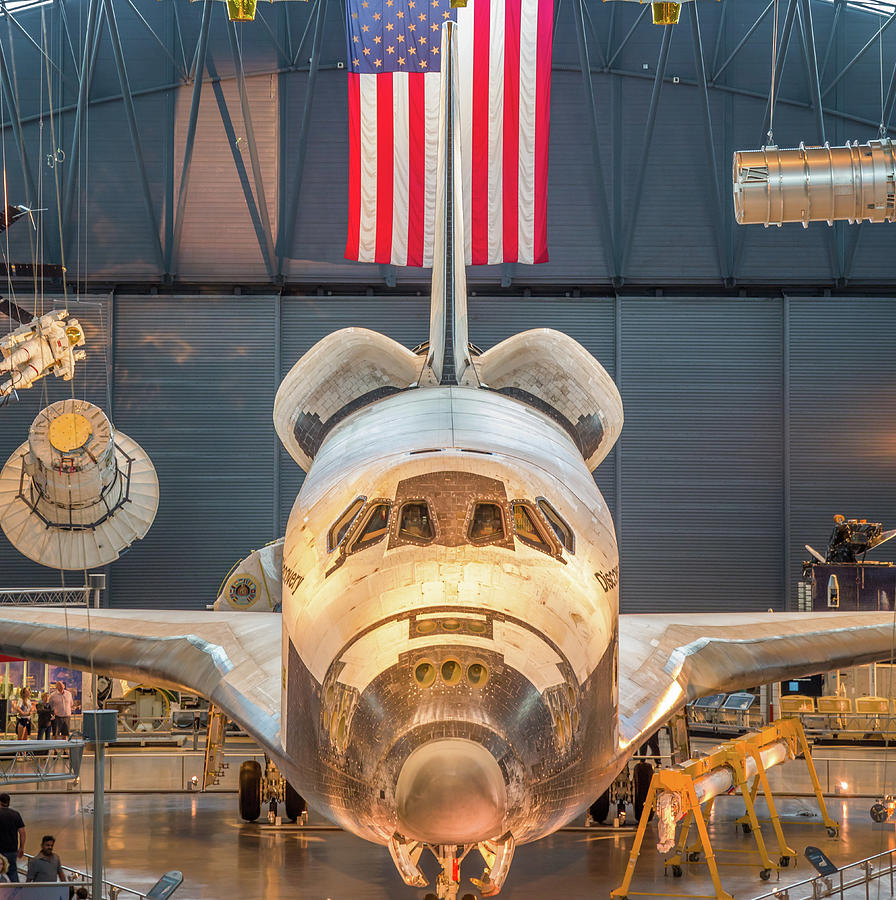 Space Photograph - Space Shuttle Discovery Front View by Scott McGuire