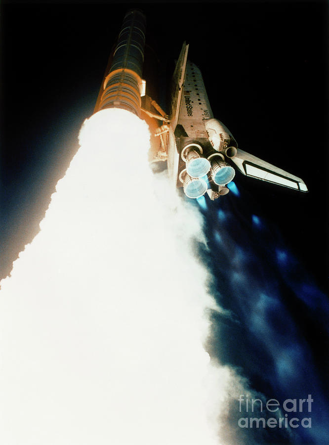 Space Shuttle Discovery Launch, 1991 Photograph by Granger