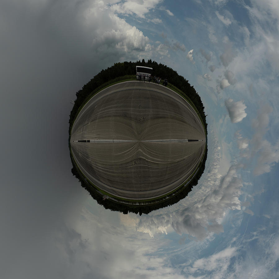 Space Shuttle Runway Tiny Planet Photograph by Carolyn Hutchins