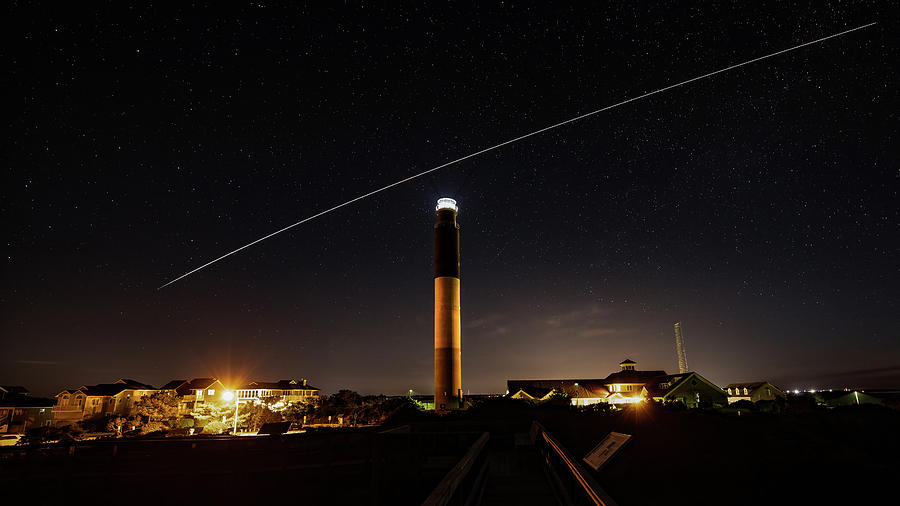 Space Station at the Lighthouse Photograph by Nick Noble