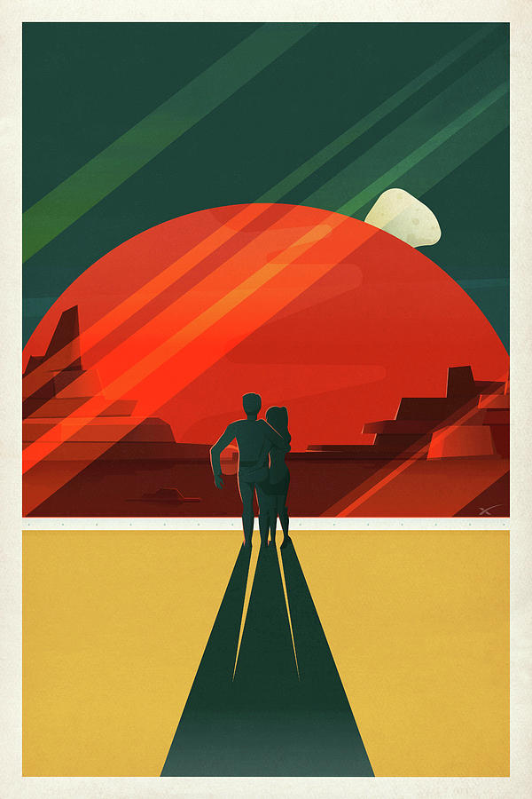 Space Mixed Media - Space Travel Poster III by SpaceX