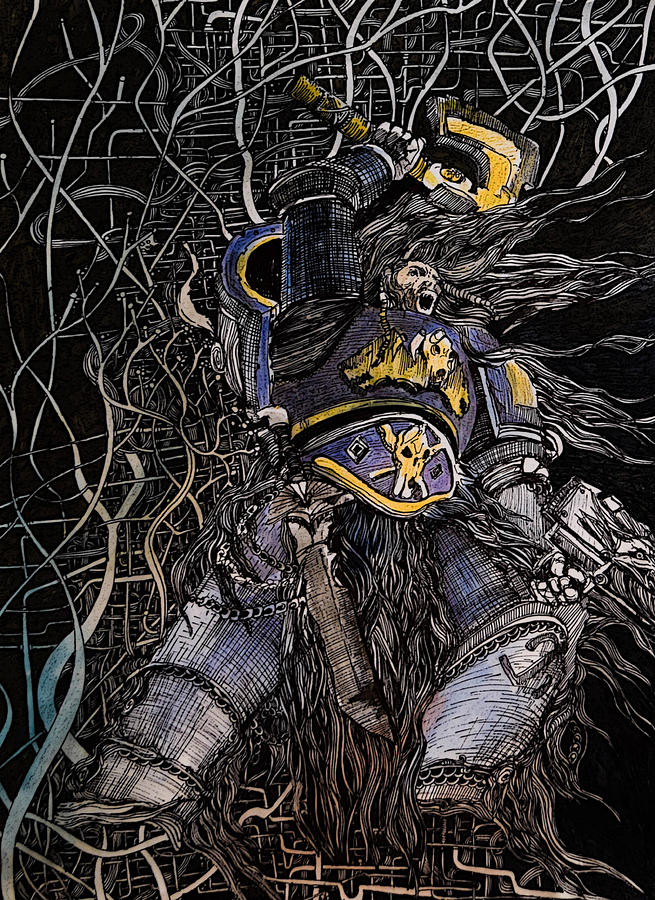 space wolves art