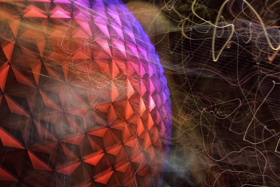 Spaceship Earth Abstract  Photograph by Jeff Sinon