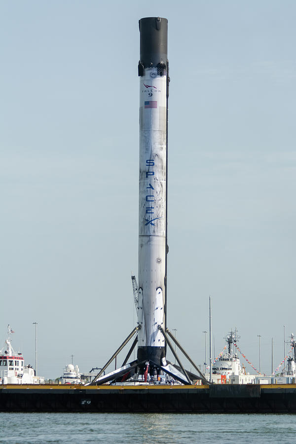 SpaceX Booster on Barge July 4, 2020 Photograph by Bradford Martin