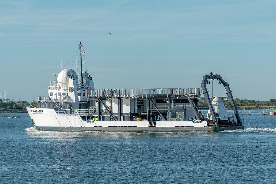 SpaceX Go Navigator Capsule Recovery Ship Photograph by Bradford Martin