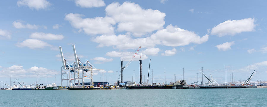 SpaceX marine fleet at Port Canaveral  Photograph by Bradford Martin