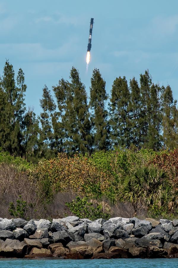 SpaceX Rocket Landing Photograph by Bradford Martin