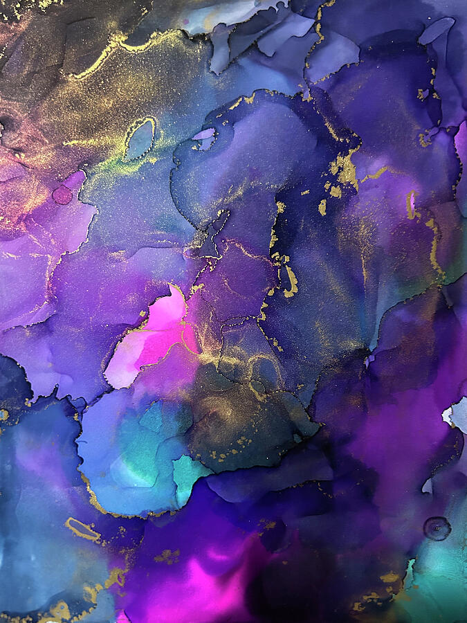 Abstract Painting - Spacious Nebula by Kizzie Suriel Abstract Painting - Spacious Nebula by Kizzie Suriel