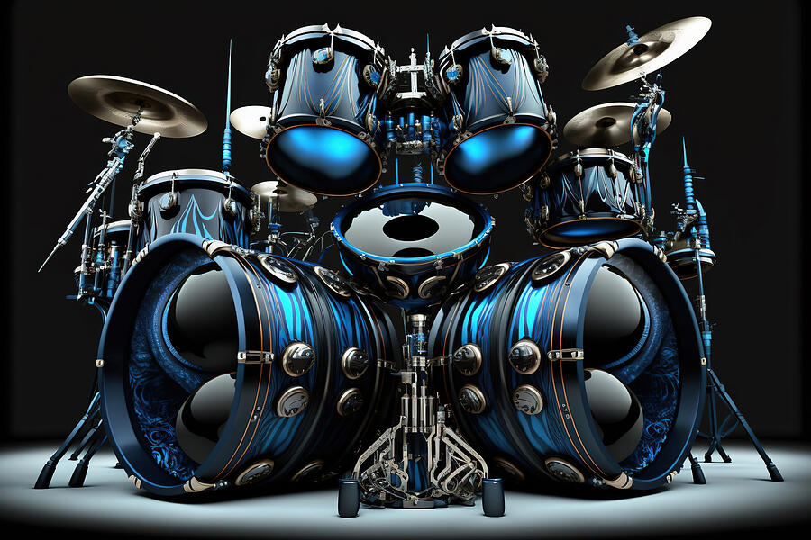 Spage Age Drums Digital Art