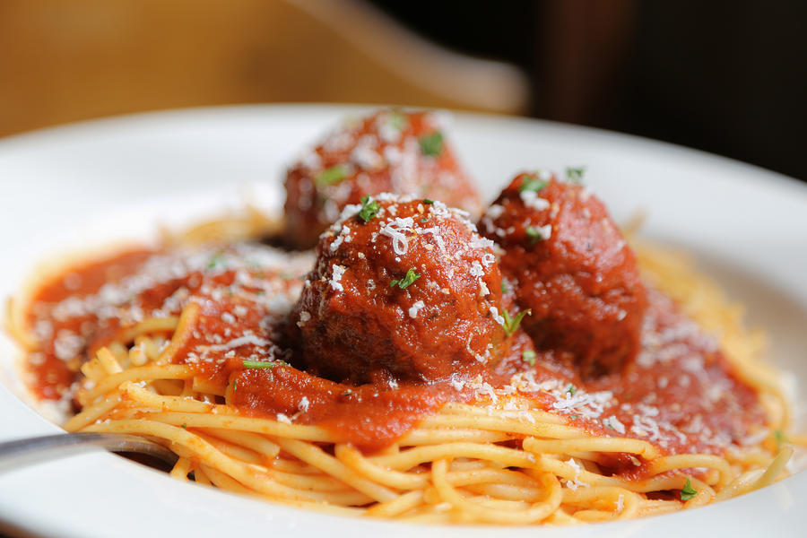 Spaghetti and Meatballs Photograph by Grandriver
