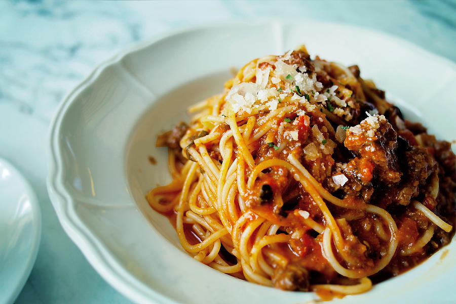 Spaghetti bolognese Photograph by Cheryl Chan