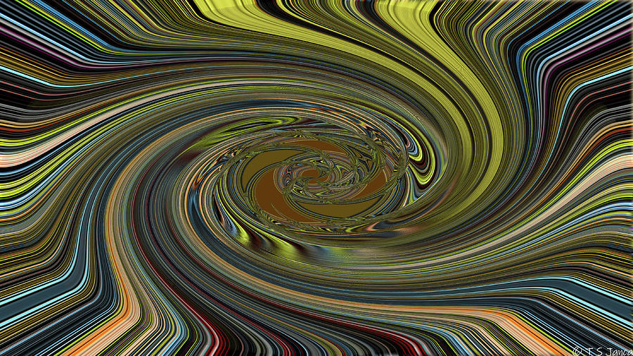 Spaghetti Plate Abstract Digital Art by Tom Janca