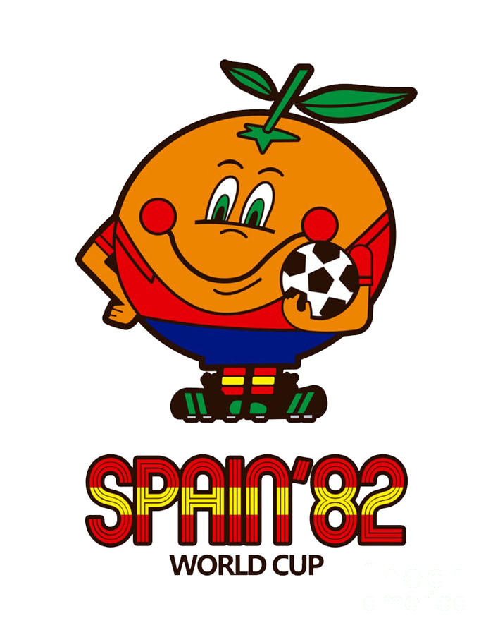 Football Digital Art - Spain 82 Naranjito by Anthony McNear