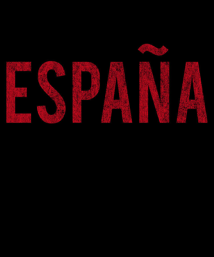 Spain Espana Retro Digital Art by Flippin Sweet Gear