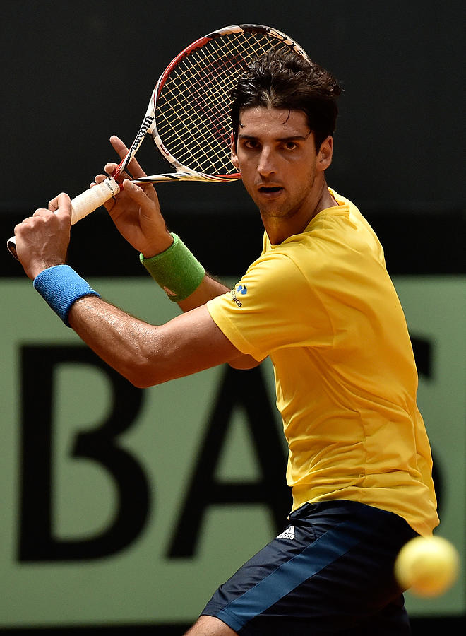 Spain v Brazil - Davis Cup World Group Play-Offs: Day 1 Photograph by Buda Mendes