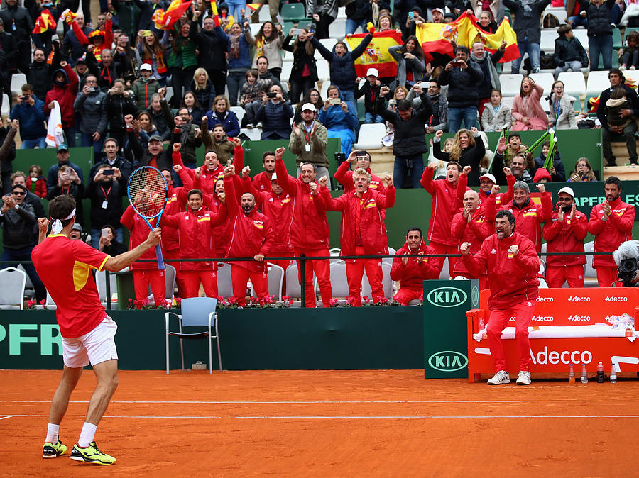 Spain v Great Britain - Davis Cup by BNP Paribas World Group First Round - Day 3 Photograph by Julian Finney