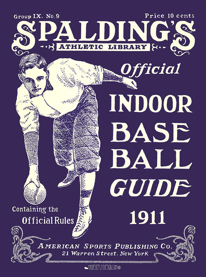 Spaldings Official Indoor Baseball Guide Digital Art by Al White