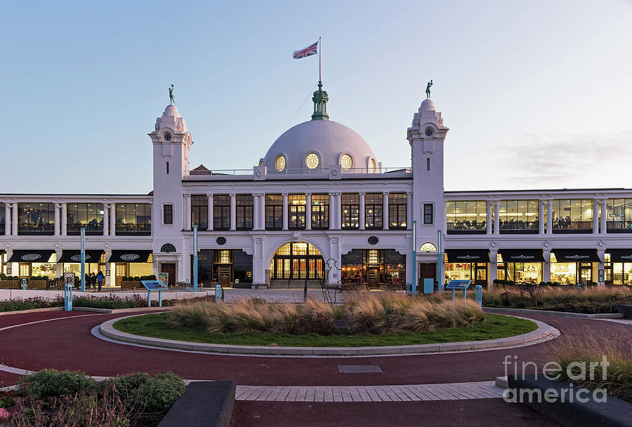 Spanish City at Whitley Bay, UK at dusk Photograph by Joseph Gaul | Fine Art America