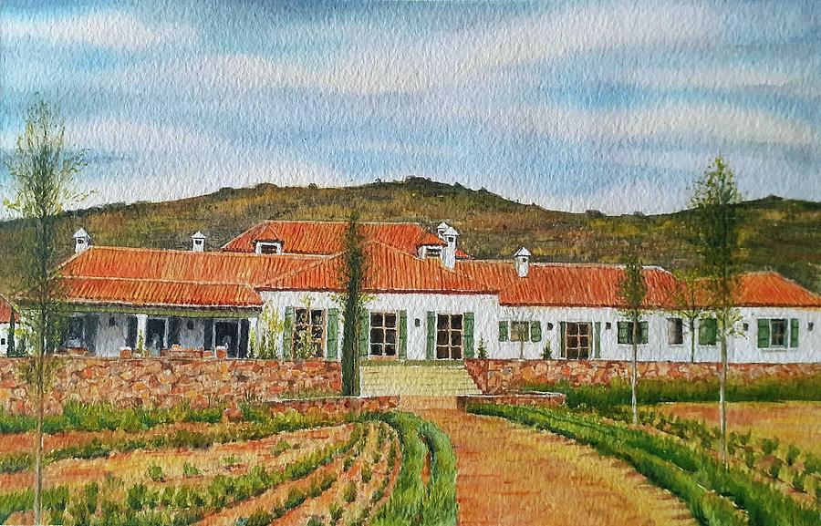 Spanish country house Painting by Carolina Prieto Moreno