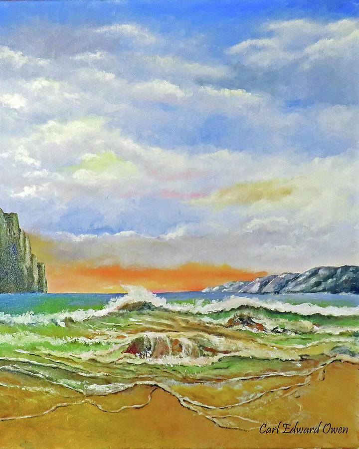 Spanish Cove 1 Painting by Carl Owen