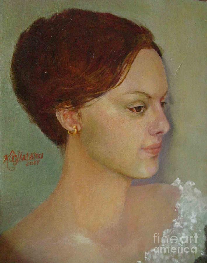Hispanic Woman Painting - Spanish Lady    copyrighted by Kathleen Hoekstra