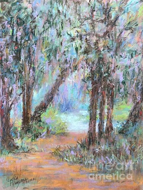 Spanish Moss of Eufaula Painting by Cynthia Parsons