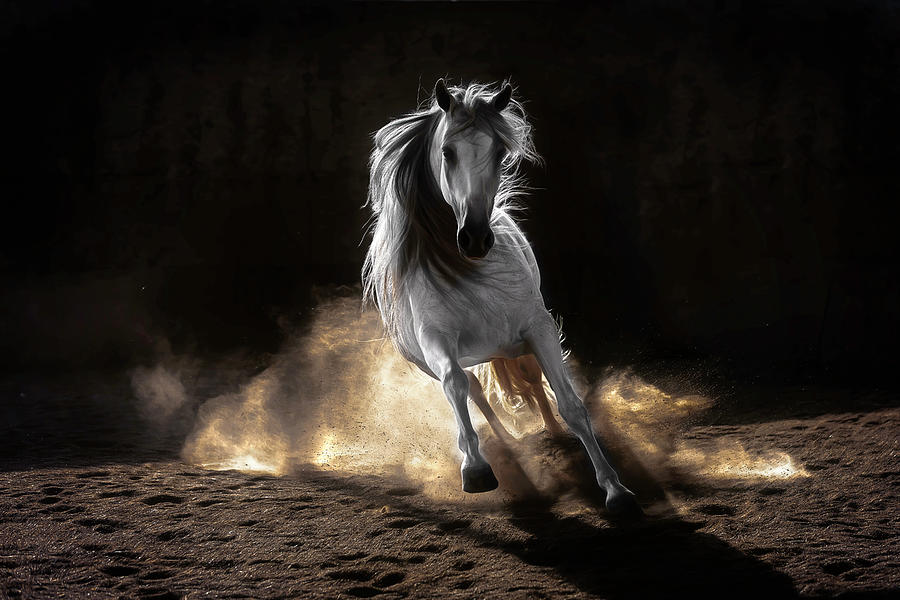 Spanish Stallion Photograph by Wes and Dotty Weber