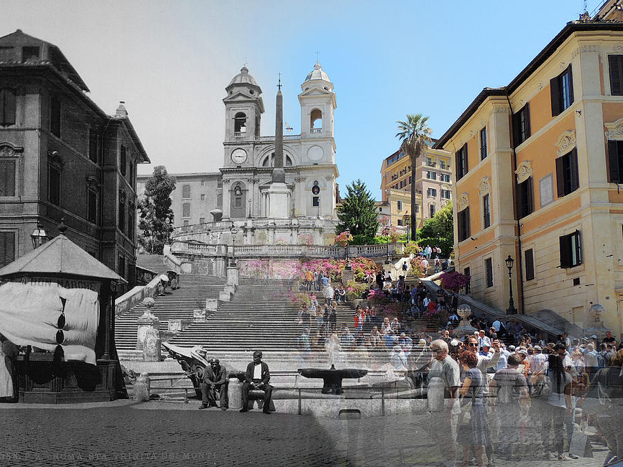 Spanish Step, Old and New Photograph by Eric Nagy