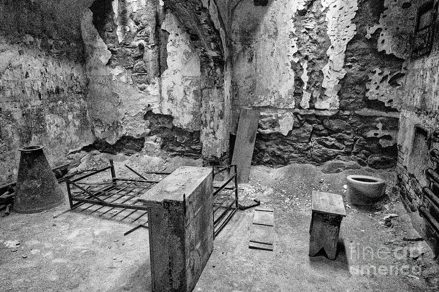 Sparce Jail Cell in Eastern State Penitentiary 2 Photograph by Bob Phillips