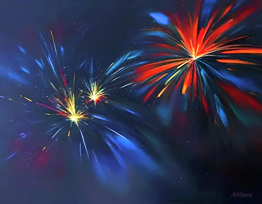 Sparklers 2 Digital Art by Adrian March Fine Art America