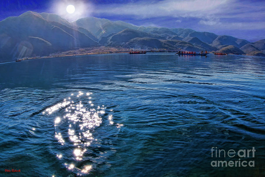 Sparkles On Lugu lake China Photograph by Blake Richards