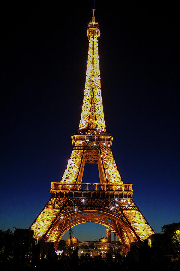 Sparkling Eiffel Tower. Photograph by Hannah Brendle - Pixels