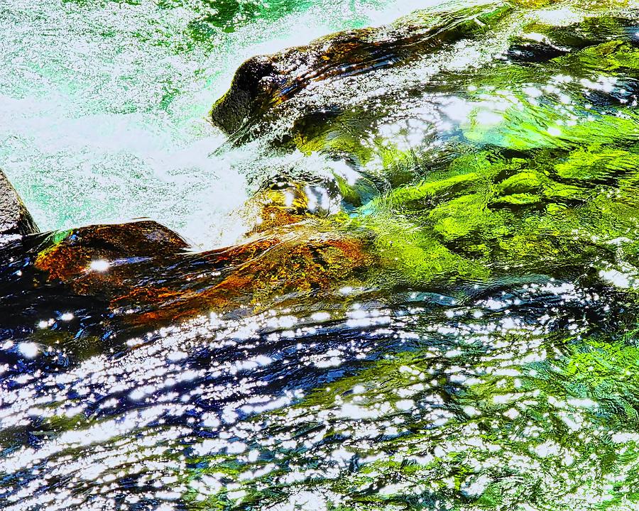 Sparkling Green River Falling Photograph by Kirsten Giving