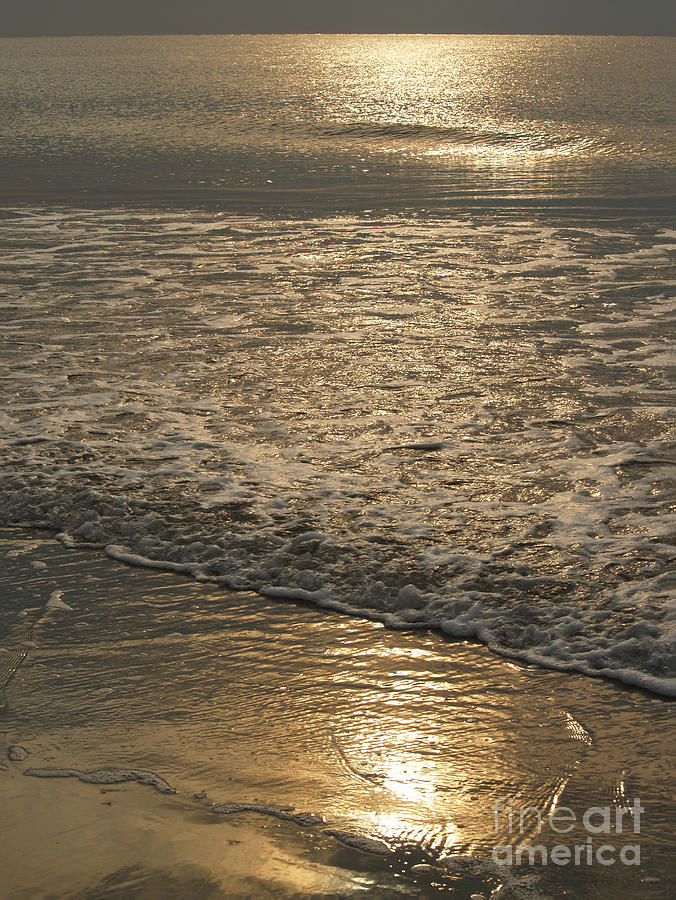 Sunrise Photograph - Sparkling Morning Sea at Hunting Island  by Anna Lisa Yoder