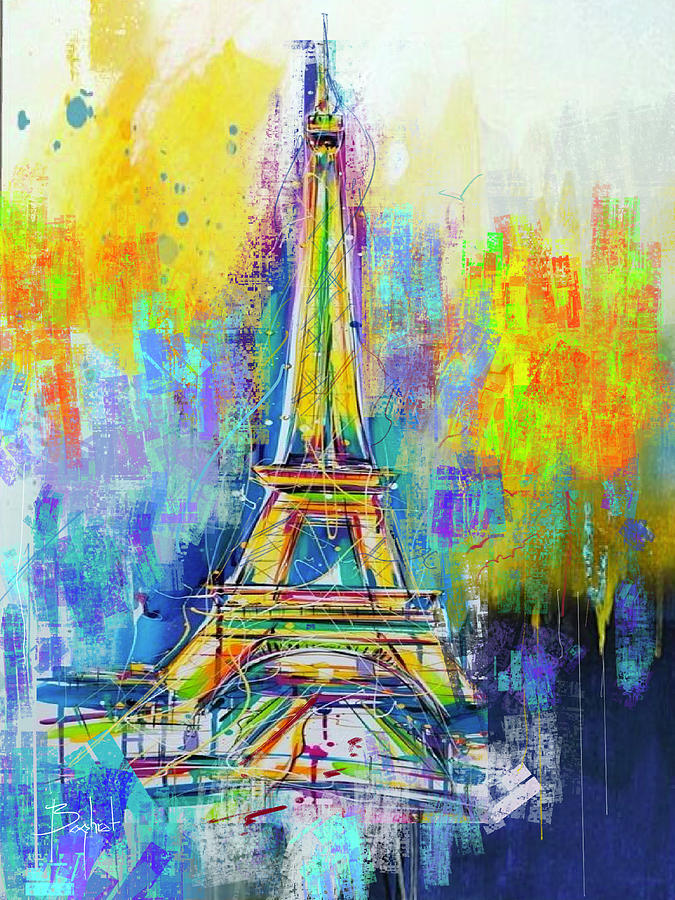 Sparkling Paris Digital Art By Boghrat Sadeghan Fine Art America 0803