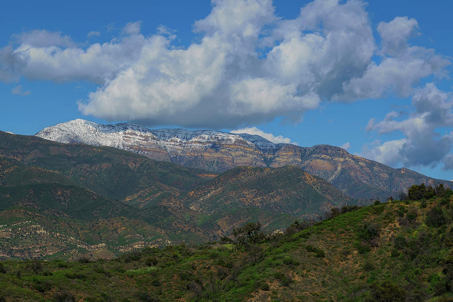 Sparkling Snow on the Topa Topa Mountains Photograph by Lindsay Thomson